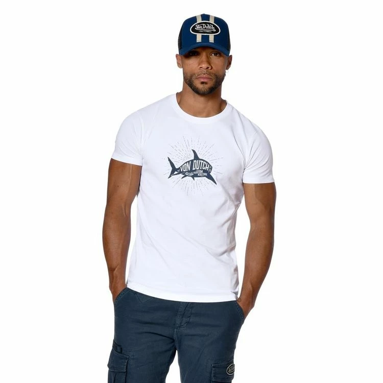 Promo 😉 VONDUTCH T-shirt Col Rond Coupe Ajustée Imprimé Devant Shadow 👏 5 Promo 😉 VONDUTCH T-shirt Col Rond Coupe Ajustée Imprimé Devant Shadow 👏 – Image 3