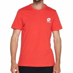 Budget 😀 LOTTO T-shirt Rouge Homme Lotto BS JS ⌛