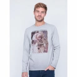 Grosses soldes ✨ Ritchie T-shirt Manches Longues Col Rond Pur Coton Joston 🎉 -Nasa - magasin unnamed file 1236