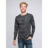 Vente flash 👍 Ritchie T-shirt Col Rond Manches Longues Pur Coton Motif Camouflage Kj Jingle 😉