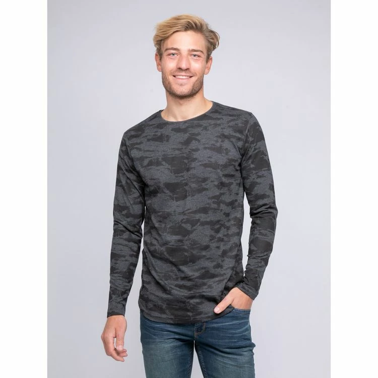 Vente flash 👍 Ritchie T-shirt Col Rond Manches Longues Pur Coton Motif Camouflage Kj Jingle 😉 3 Vente flash 👍 Ritchie T-shirt Col Rond Manches Longues Pur Coton Motif Camouflage Kj Jingle 😉