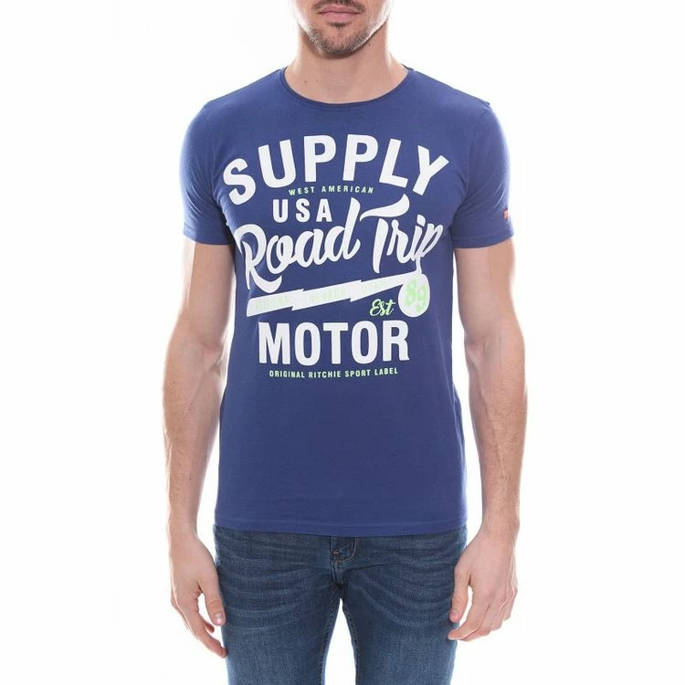 Le moins cher 😀 Ritchie T-shirt Col Rond En Coton Nelson 🔥 6 Le moins cher 😀 Ritchie T-shirt Col Rond En Coton Nelson 🔥 – Image 4