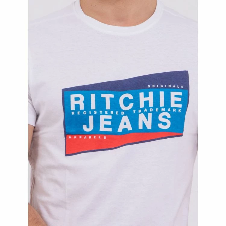 Vente flash 👏 Ritchie T-shirt Manches Courtes Col Rond Pur Coton Noblake 🔔 5 Vente flash 👏 Ritchie T-shirt Manches Courtes Col Rond Pur Coton Noblake 🔔 – Image 3