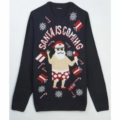 Meilleur prix 🛒 IN EXTENSO Pull De Noël Marine Homme ❤️