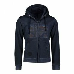 Vente flash ✨ GEOGRAPHICAL NORWAY Sweat Zippé Marine Homme Geographical Norway Gotz 🛒