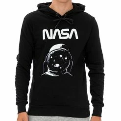 Acheter 🔔 NASA Sweat à Capuche Noir Homme Nasa 68H 🎉
