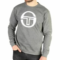 Meilleure affaire 💯 SERGIO TACCHINI Sweat Gris Homme Sergio Tacchini Crew Stadium 👏