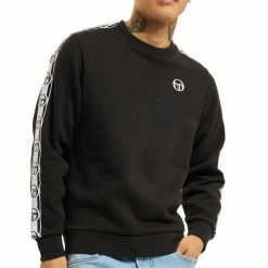 Coupon 🔔 SERGIO TACCHINI Sweat Noir Homme Sergio Tacchini Delaco 🛒