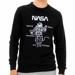 Budget ✔️ NASA Sweat Noir Homme Nasa 64S 🔔