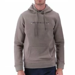 Meilleur prix 🔥 SUN VALLEY Sweat à Capuche Taupe Homme Sun Valley Lariant ⌛
