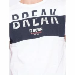 Nouveau 🎉 Ritchie T-shirt Col Rond Pur Coton Motifs Relief Nolibert 🎉 -Nasa - magasin unnamed file 215