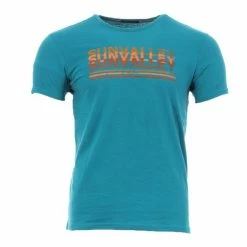 Vente flash 🎁 SUN VALLEY T-shirt Bleu Homme Sun Valley Colisa 😍