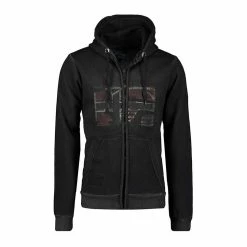 Meilleure vente 😀 GEOGRAPHICAL NORWAY Sweat Zippé Anthracite Homme Geographical Norway Gotz 🎁