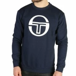 Remise 😍 SERGIO TACCHINI Sweat Marine Homme Sergio Tacchini Crew Stadium 😉