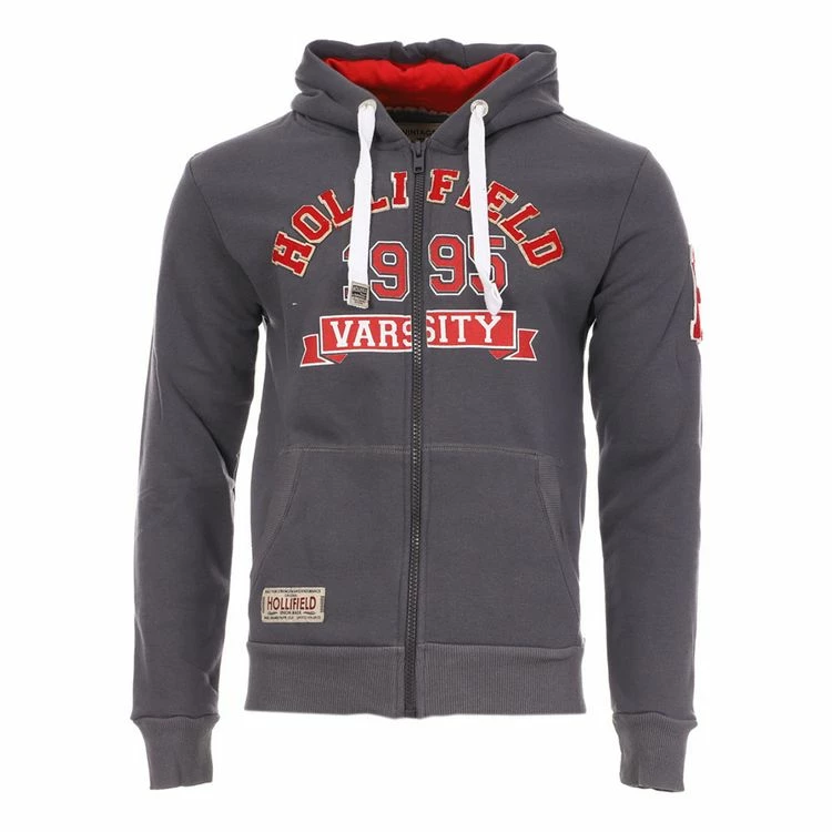Remise 🥰 HOLLIFIELD Sweat Zippé Gris Foncé Homme Hollifield Fentucky 👏 3 Remise 🥰 HOLLIFIELD Sweat Zippé Gris Foncé Homme Hollifield Fentucky 👏