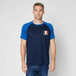 Promo ❤️ IN EXTENSO T-shirt Manches Courtes France Coupe Du Monde Homme 👍