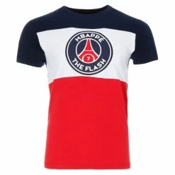 Bon marché ✔️ PSG MBappé Flash Tee-shirt Blanc Homme PSG X Justice League 🥰