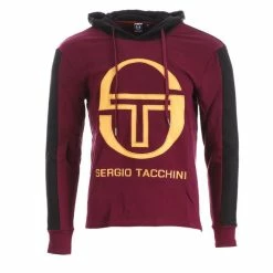 Remise 🌟 SERGIO TACCHINI Sweat à Capuche Bordeaux Homme Sergio Tacchini Image 🤩