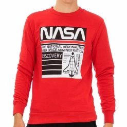 Promo ⌛ NASA Sweat Rouge Homme Nasa 58S 🥰