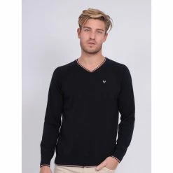 Bon marché 💯 Ritchie Pull Fin Col V Coton Anton 🎁