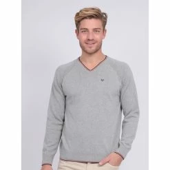 Bon marché 💯 Ritchie Pull Fin Col V Coton Anton 🎁 -Nasa - magasin unnamed file 2799