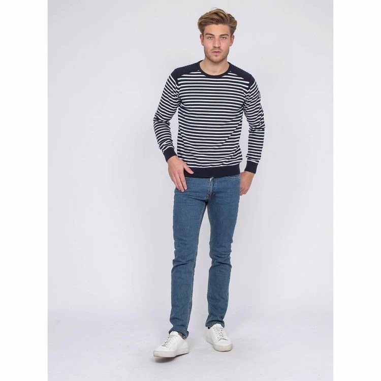 Budget 🎉 Ritchie Pull Fin Col Rond Rayé Coton Adilo 🎉 5 Budget 🎉 Ritchie Pull Fin Col Rond Rayé Coton Adilo 🎉 – Image 3