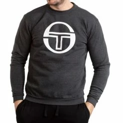 Meilleure vente 👍 SERGIO TACCHINI Sweat Gris Foncé Homme Sergio Tacchini Crew Stadium 🎉