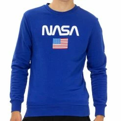 Vente flash 🛒 NASA Sweat Bleu Homme Nasa 41S ✨