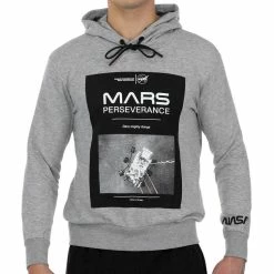 Vente flash 🤩 NASA Sweat Capuche Gris Homme Nasa 02H ✨