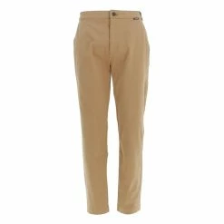 Acheter 🌟 Calvin Klein Pantalon Calvin Klein Modern Twill Cropped Tapered Marron 7-396 🔥