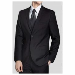 Le moins cher ✨ Kebello Veste Coupe ClassiqueHomme Noir 💯