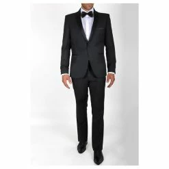 Acheter ❤️ Kebello Smoking à Revers En SatinHomme Noir 🎁