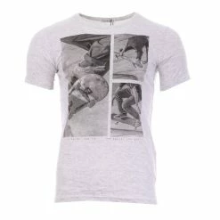 De gros ❤️ STITCH & SOUL T-shirt Gris Homme Stitch & Soul Skate ❤️