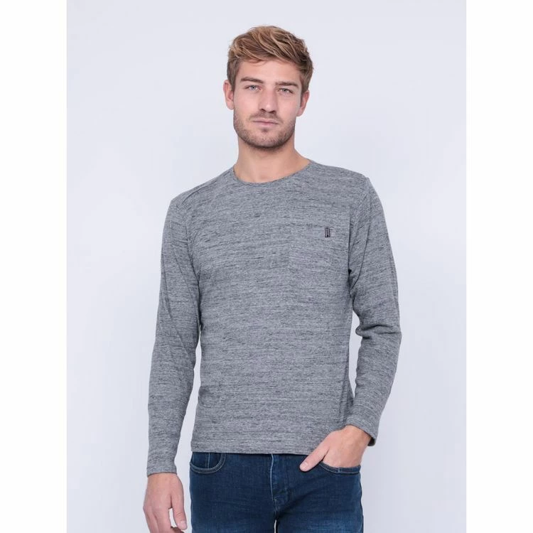 Sortie ⌛ Ritchie T-shirt Manches Longues Col Rond Pur Coton Jerida 🎉 3 Sortie ⌛ Ritchie T-shirt Manches Longues Col Rond Pur Coton Jerida 🎉