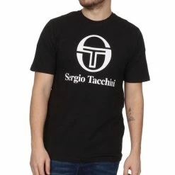 Vente flash 🧨 SERGIO TACCHINI T-shirt Noir Homme Sergio Tacchini Chiko 🤩