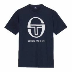 Grosses soldes ✔️ SERGIO TACCHINI T-shirt Marine/Blanc Homme Sergio Tacchini Iberis 🧨