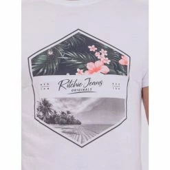 Meilleure affaire ❤️ Ritchie T-shirt Manches Courtes Col Rond Pur Coton Numadoc 😀 -Nasa - magasin unnamed file 648