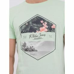 Meilleure affaire ❤️ Ritchie T-shirt Manches Courtes Col Rond Pur Coton Numadoc 😀 -Nasa - magasin unnamed file 651