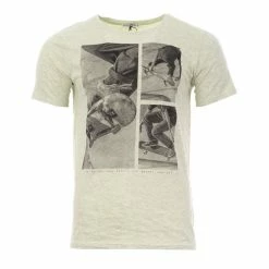 Promo 🎉 STITCH & SOUL T-shirt Vert Homme Stitch & Soul Skate 🎁