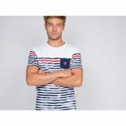 Bon marché 😀 Ritchie T-shirt Col Rond Pur Coton Rayures Nelfast 🌟 7 Bon marché 😀 Ritchie T-shirt Col Rond Pur Coton Rayures Nelfast 🌟 -Nasa - magasin unnamed file 684