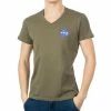 Offres 😉 NASA T 👕 Shirt Kaki Homme Nasa V-Neck Ball ⌛