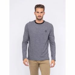 Meilleur prix 👍 Ritchie T-shirt Manches Longues Col Rond Pur Coton Jesbac ⌛ -Nasa - magasin unnamed file 964